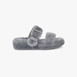 Ugg Fuzz Yeah Women Slippers Grey (2461YRONV)